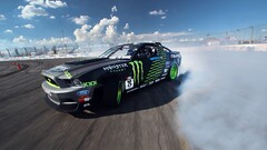 Ford mustang Monster Energy Drift Car vehicle smoke black cars
