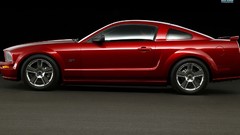 Ford mustang muscle cars Ford Mustang GT mustang gt red paint