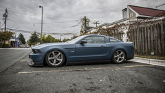 Ford mustang muscle cars tuning Car vehicle blue cars urban