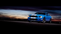Ford mustang shelby gt500 muscle cars Ford Shelby blue cars