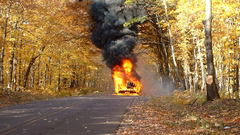 Forest cars fall Crash bestfire