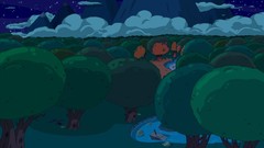 Forests adventure time cartoonish