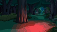 Forests adventure time cartoonish