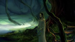 Forests artwork fantasy art Anndr Kusuriuri