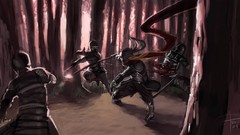 Forests blood samurai armor