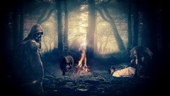 Forests gas masks post-apocalyptic