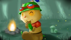 Forests League of Legends teemo campfire