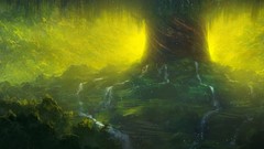 Forests magic: the gathering artwork Noah Bradley