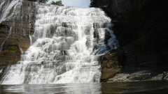 Forests rocks waterfalls rivers