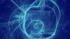 Fractal blue smoke abstract