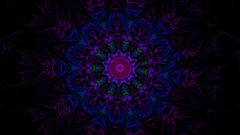 Fractal deep blue Art