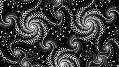 Fractal monochrome digital art