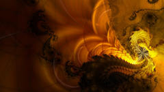 Fractal orange abstract