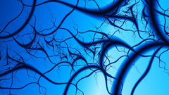 Fractal Plant tree blue