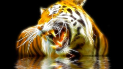 Fractalius Animals Tigers