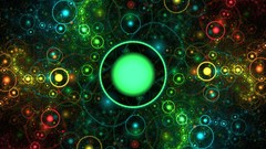 Fractals abstract colors circles multicolor