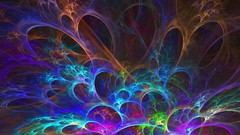 Fractals abstract colors spider webs artwork