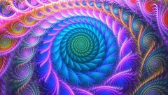 Fractals abstract fractal multicolor