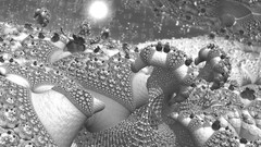 Fractals abstract geometry grayscale