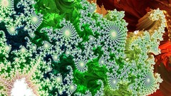 Fractals abstract geometry multicolor