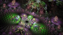 Fractals abstract multicolor raw digital art