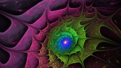 Fractals abstract psychedelic bloom artwork