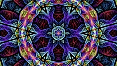 Fractals abstract psychedelic circles