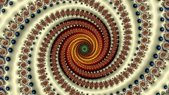 Fractals abstract psychedelic spirals