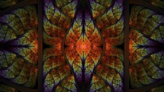 Fractals abstract psychedelic symmetry multicolor artwork