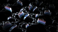 Fractals abstract raw digital art shattered