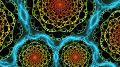 Fractals abstract spirals multicolor