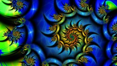 Fractals abstract spirals swirls