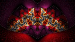 Fractals abstract symmetry multicolor artwork