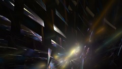 Fractals cubes light abstract