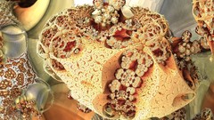 Fractals orange abstract geometry