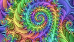 Fractals rainbow spiral spirals trippy hippie thelma
