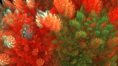 Fractals spiral floral multicolor raw digital art