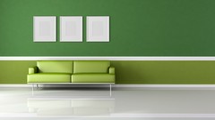 Frames Green wall room