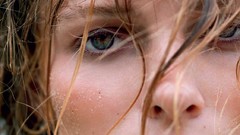 France close-up May wet faces Beaches outdoors brunettes models 