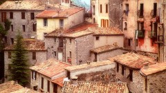 France southern rooftops