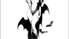 Frank Frazetta bw Vampirella