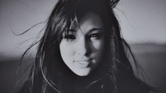 Freckles asians monochrome Stephanie