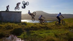 Freedom Bicycles jumping mountain