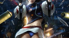 Freedom room woman Guns soldiers socks skirts anime girls 