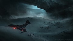 Freedom snow Aircraft death paintings Crash digital art 