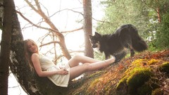 Freedom Trees magic woman Dogs Easter Wolves colors forests