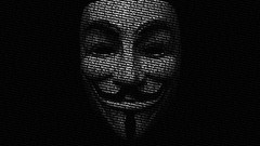 Freedom Typography V for Vendetta justice Hackers Anonymous 