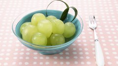Fresh fruit dessert grapes