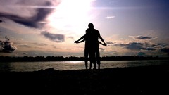 Friendship nature silhouettes