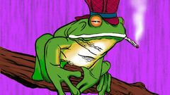 Frog picture out please there smoking flip theres